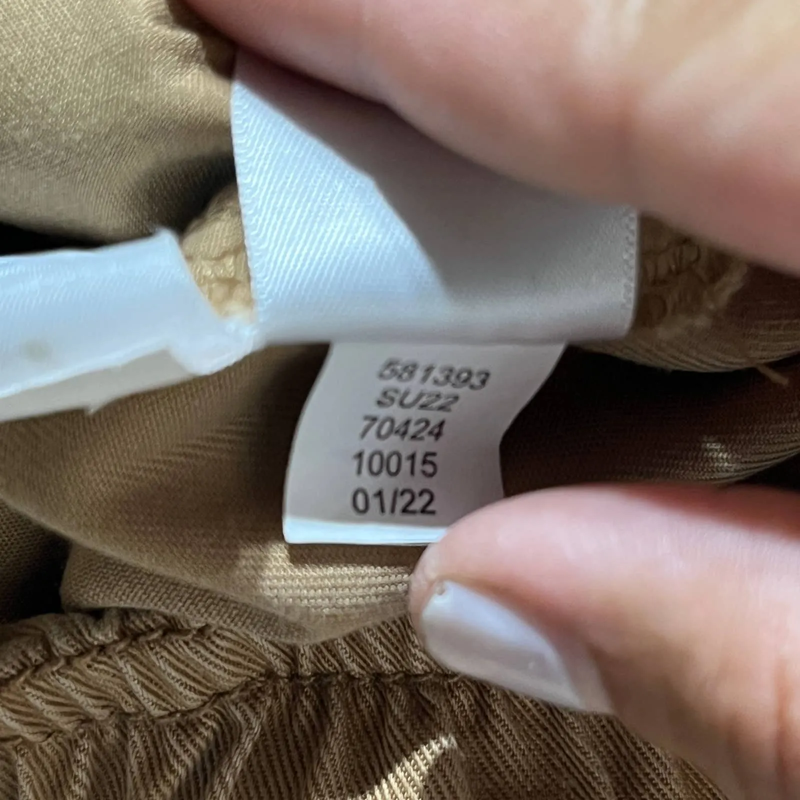 LOFT Emory Taper Pants Drawstring Pull On Lyocell Women Tan Toasted Coconut XS - Image 6