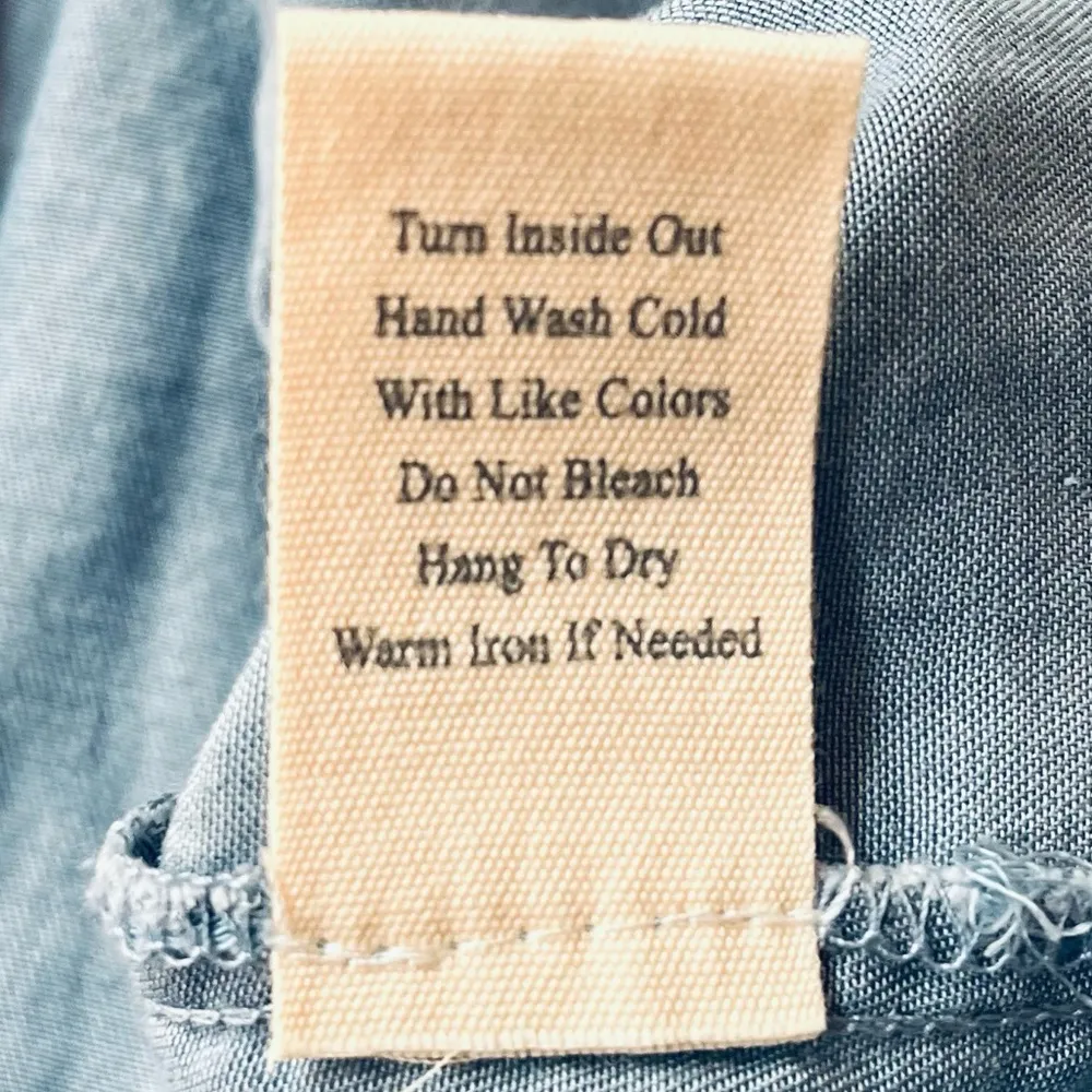 Perch by Blu Pepper Mini Shirt Dress with Belt Denim Blue Size 1XL - Image 6