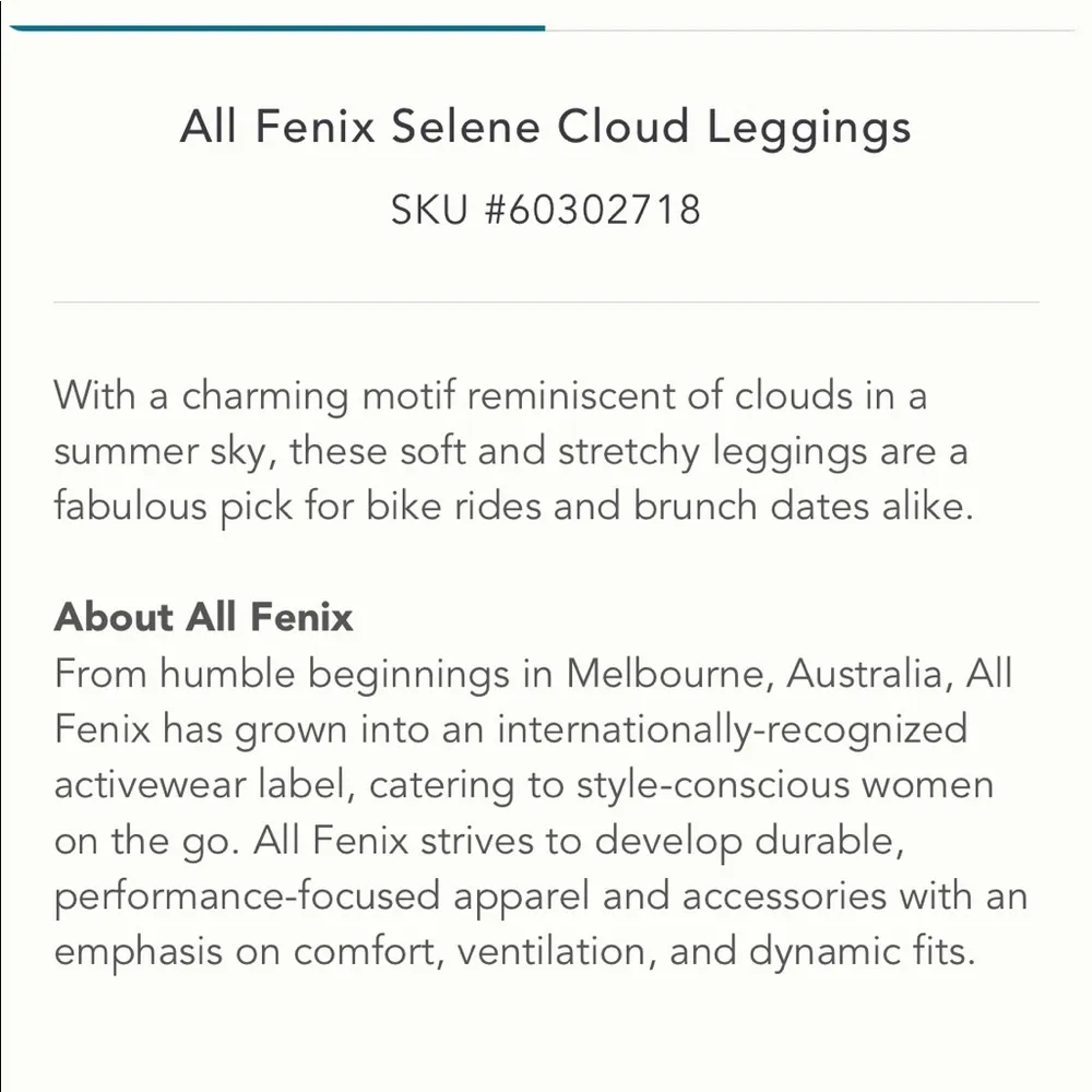 Anthropologie All Fenix Selene Cloud Leggings Blue NEW - Image 7