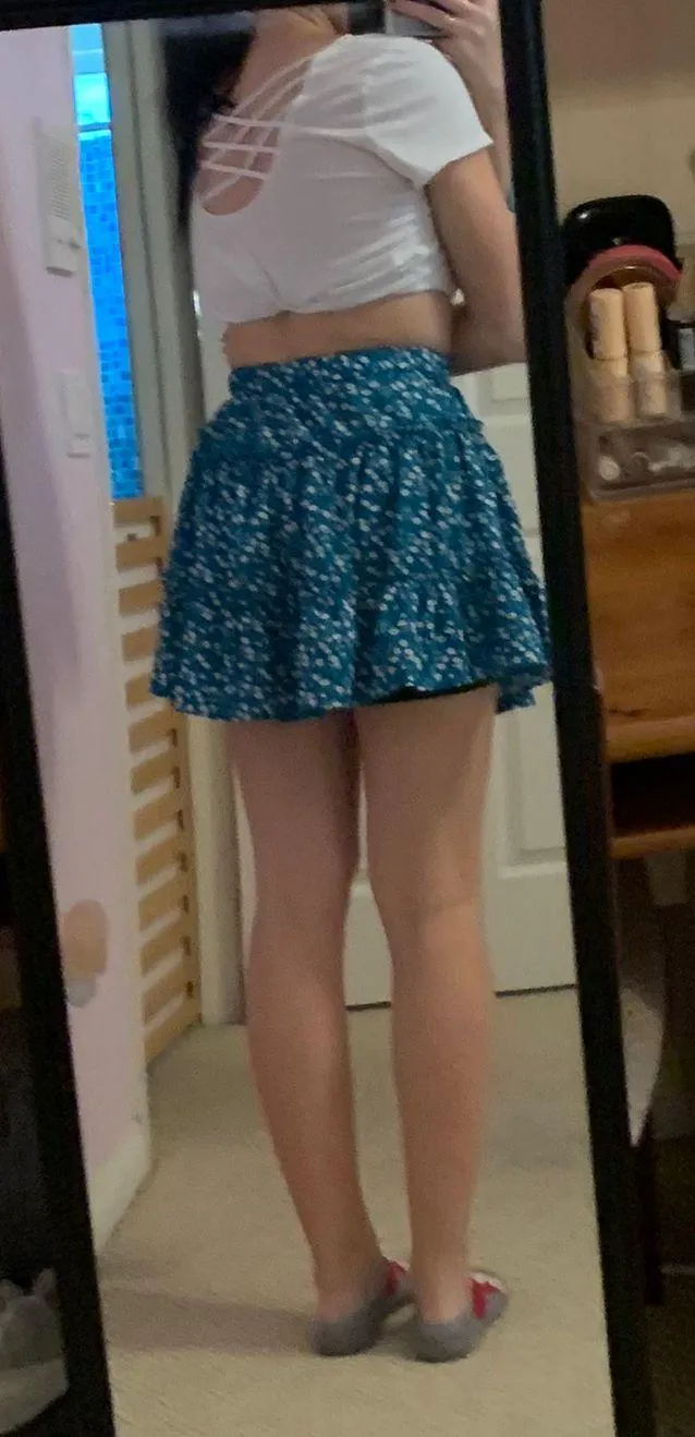 Green Floral Skirt - Image 3