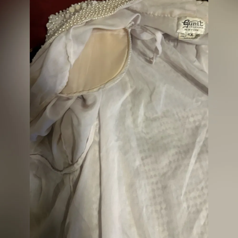 G Unit Vintage white sequined Elegant Cream Open - Image 3