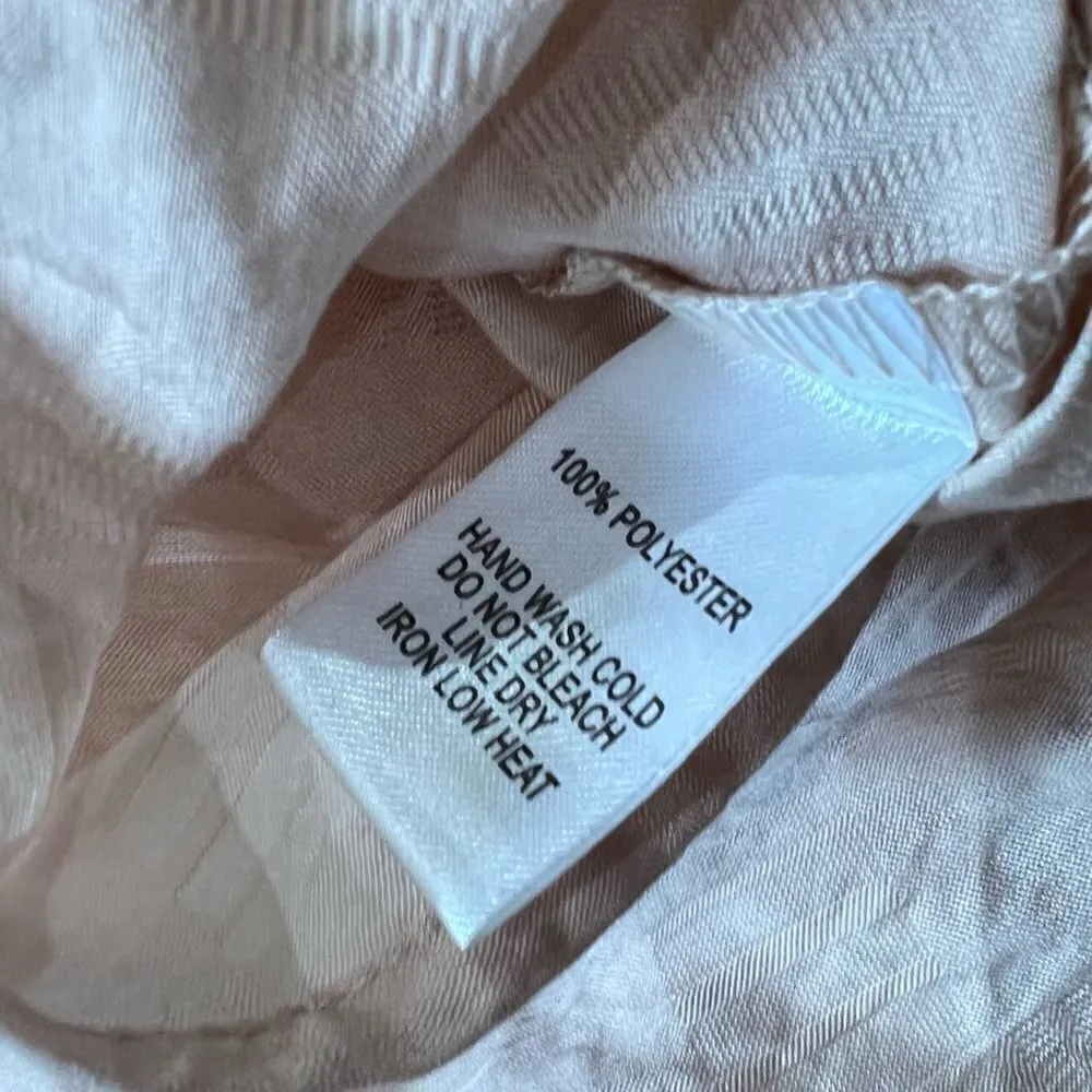 NEW Lulu’s Staying Sweet Pale Pink Long Sleeve Wrap Top Women’s Medium - Image 6