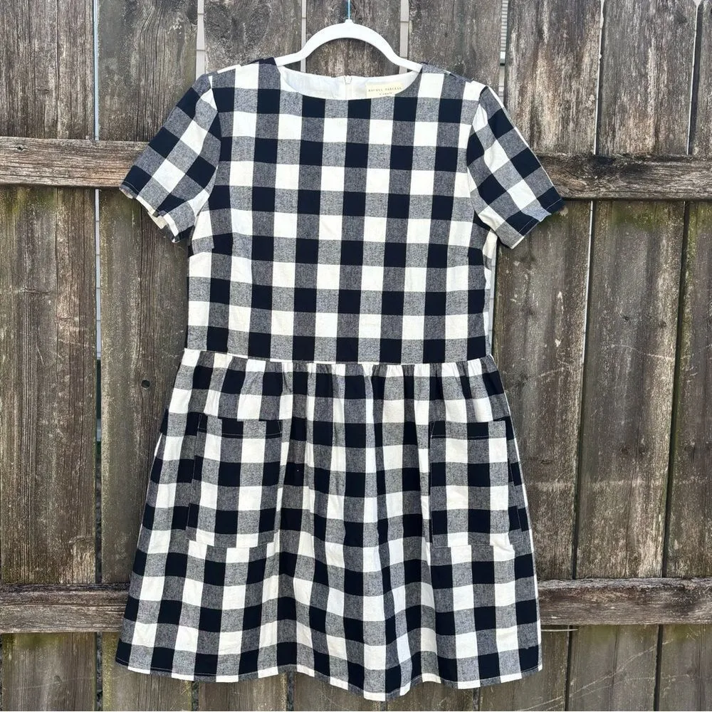 Rachel‎ Parcell Gingham Plaid Cotton Dress XS - Image 3