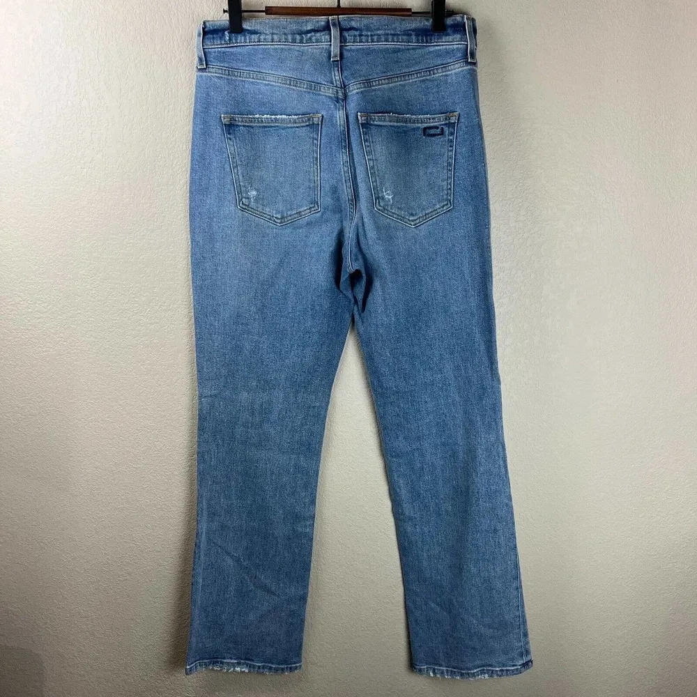 AYR  The Sugar Womens Straight Leg Jeans Size 30S High Rise Light Wash Blue Denim - Image 2