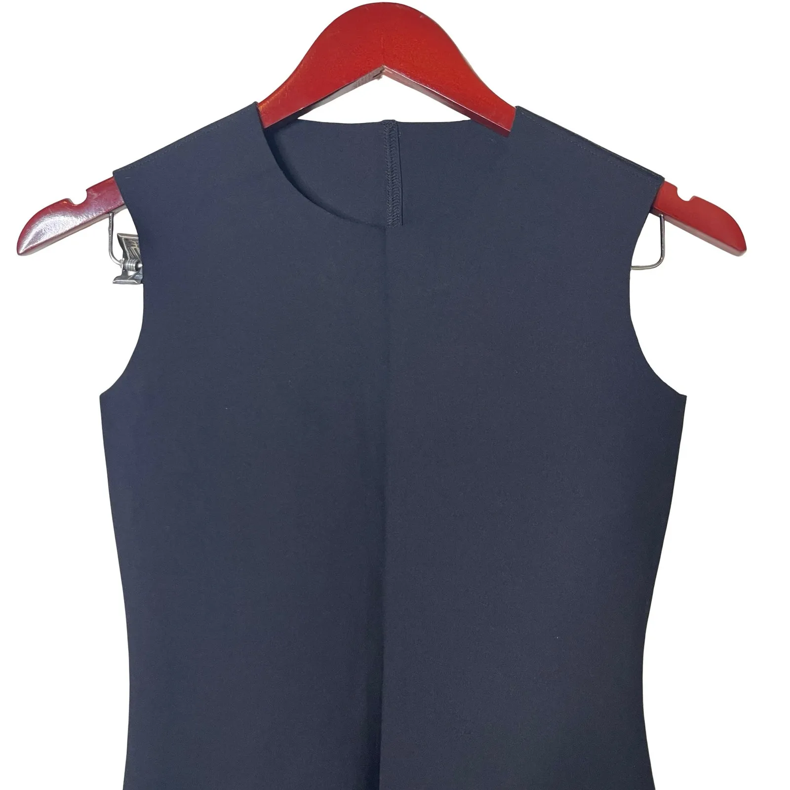 The Row Black Nylon sleeveless mini fitted dress sz 4 - Image 5