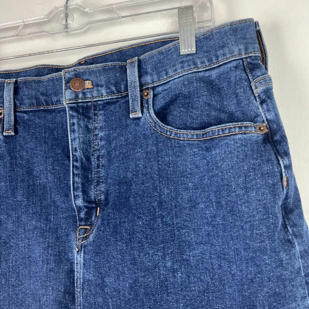 J. Crew Factory Denim Mini Skirt Jean Size 10 EUC T2829 - Image 3