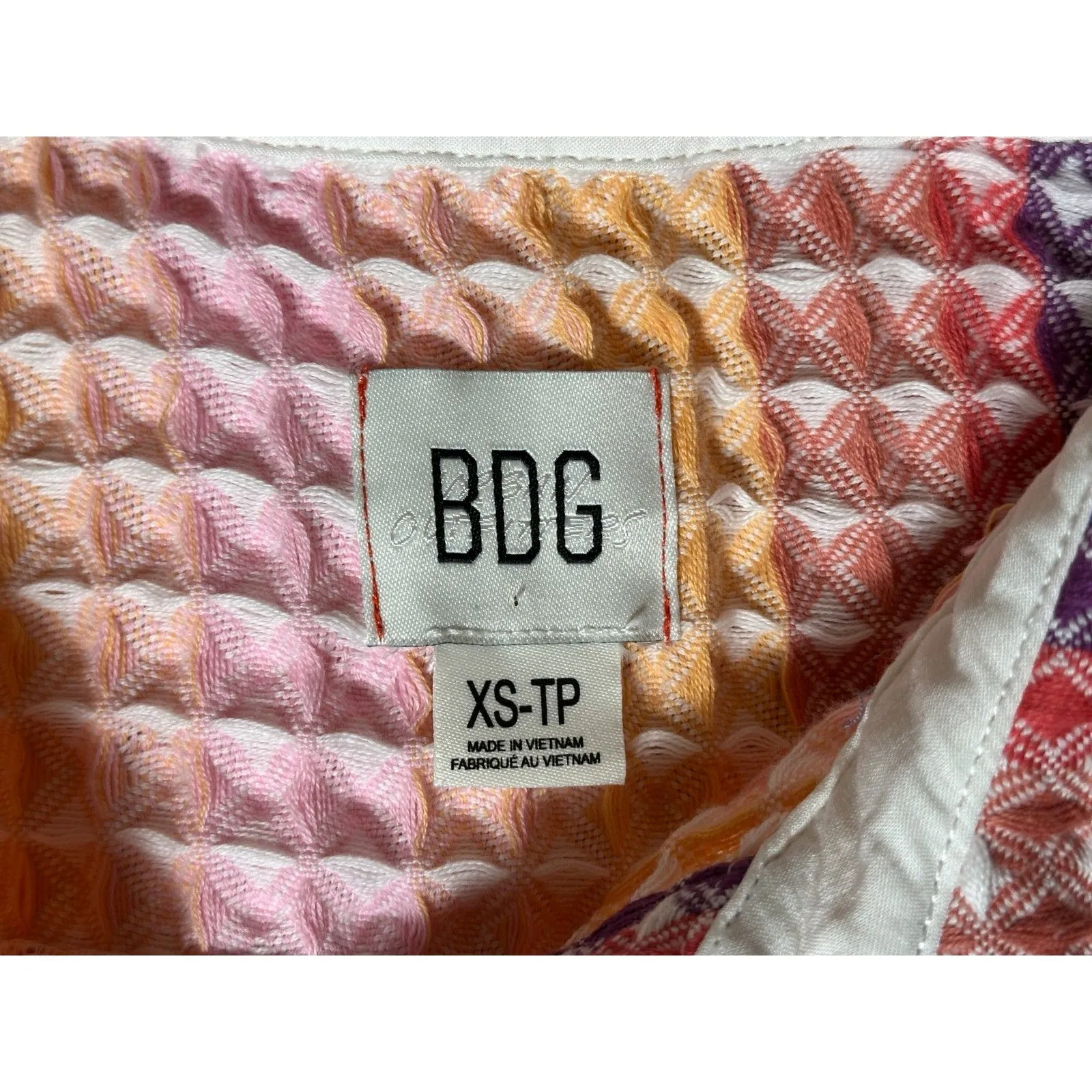 BDG Stanley Waffle Knit Oversized Shirt Jacket Size XS - Image 7