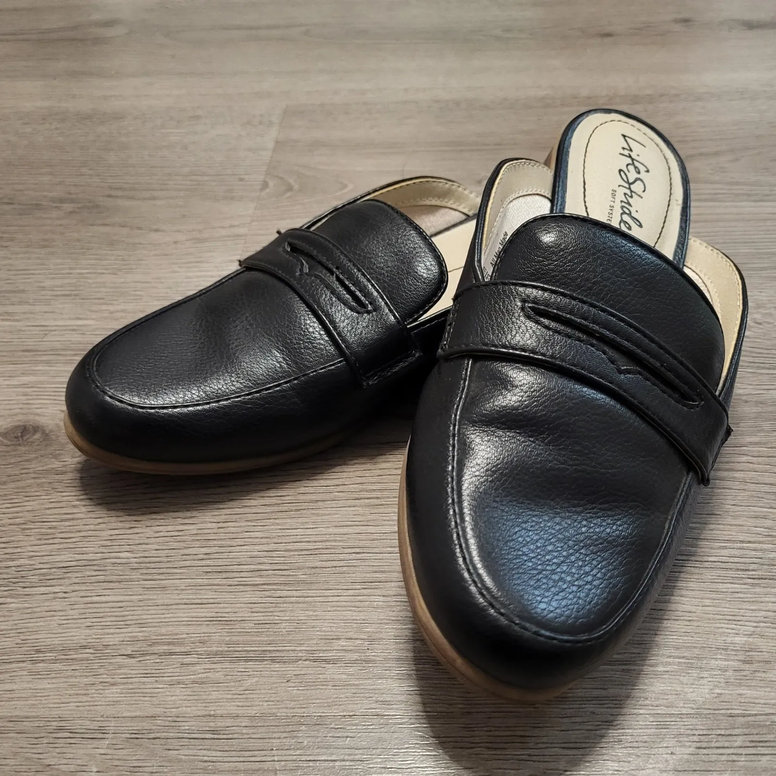 LifeStride Margot Slide Women Black Loafer Mule Shoes size 6 Business Casual - Image 4