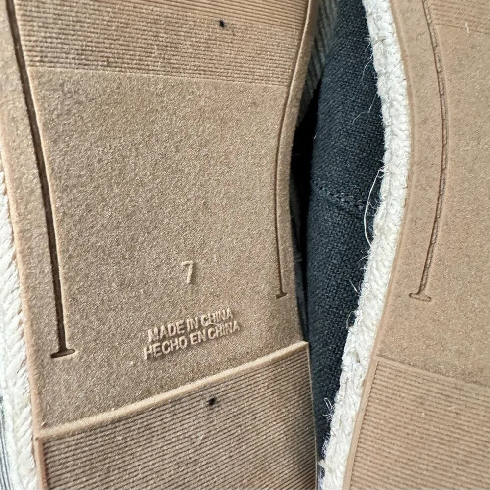 Old Navy Women's Low heel Black Jack Slip On Espadrille Shoes Sz  7 - Image 10