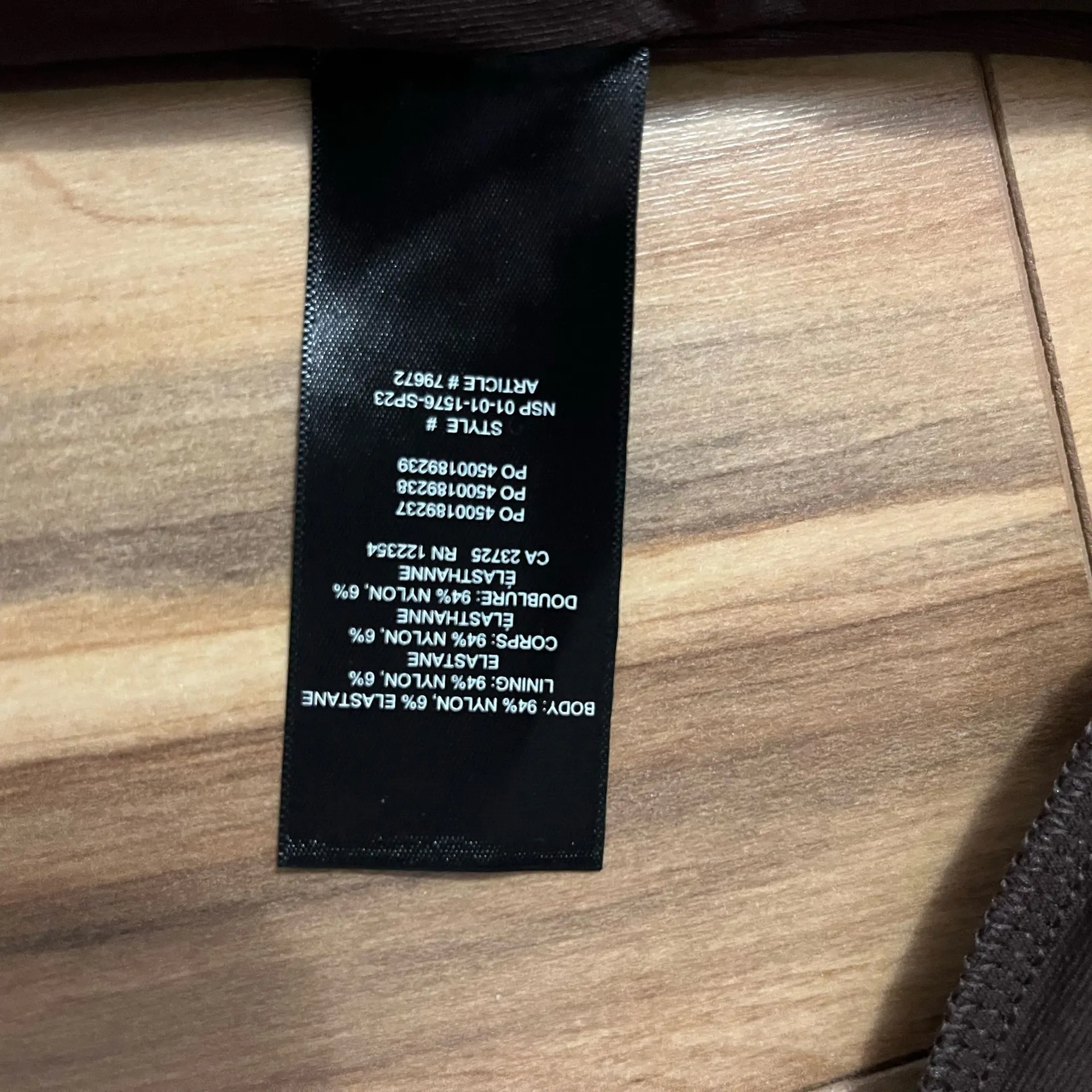 Babaton Aritzia Contour Brown Long Sleeve Crew Neck Thong Bodysuit XS Normcore - Image 5