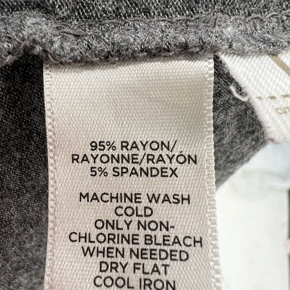 Loft rayon M gray midi dress sleeveless ruffle office casual travel vacation - Image 6