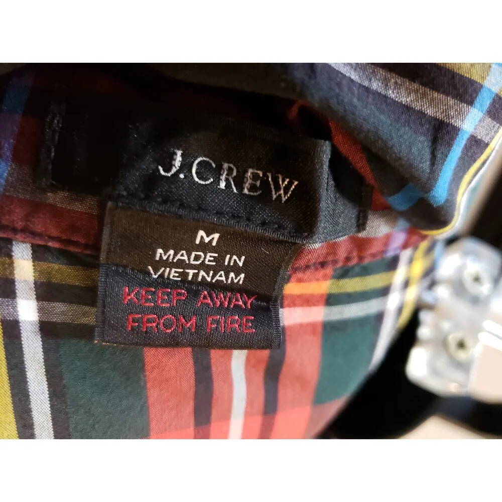 J. Crew 2 Piece Shirt & Pants Womens Size M Blue Red Ribbed Long Sleeve Pullover - Image 3