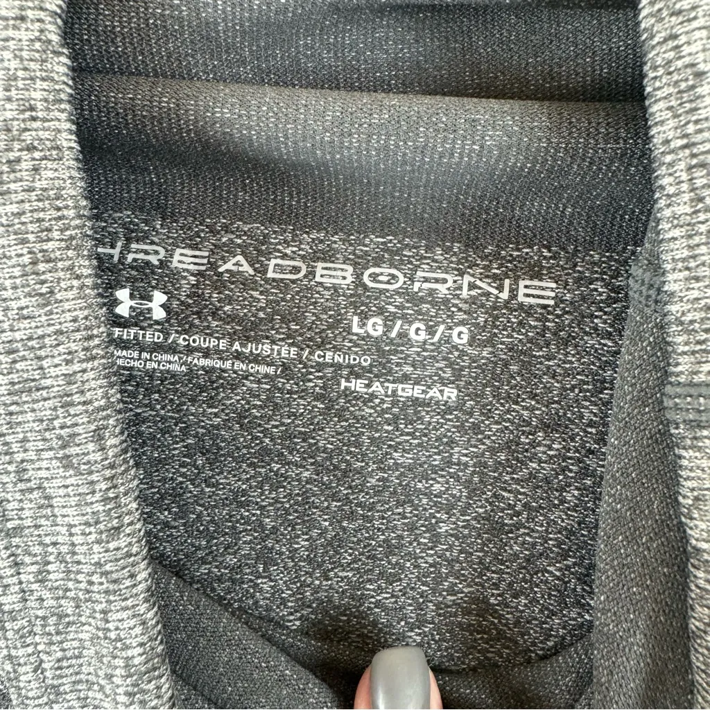 Under Armour Thread Borne Seamless Heathered Funnel Neck Sweatshirt - Image 2