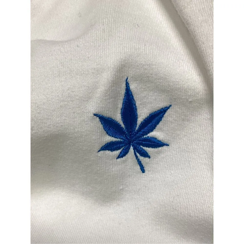 BOAST white Cannabis￼ sweatshirt. Retails $138. Medium - Image 8