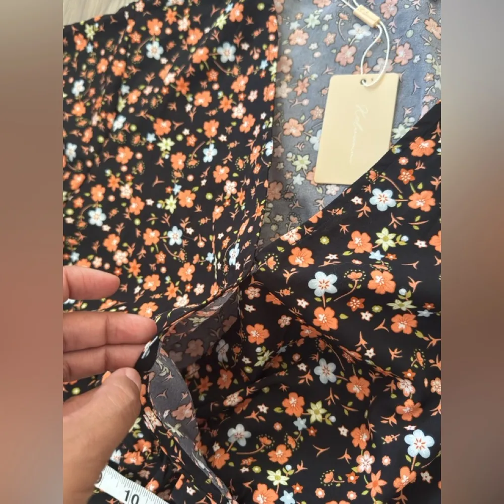 Keluummi Floral Midi Dress with Short Sleeves 👗 Orange Size 16 - Image 8