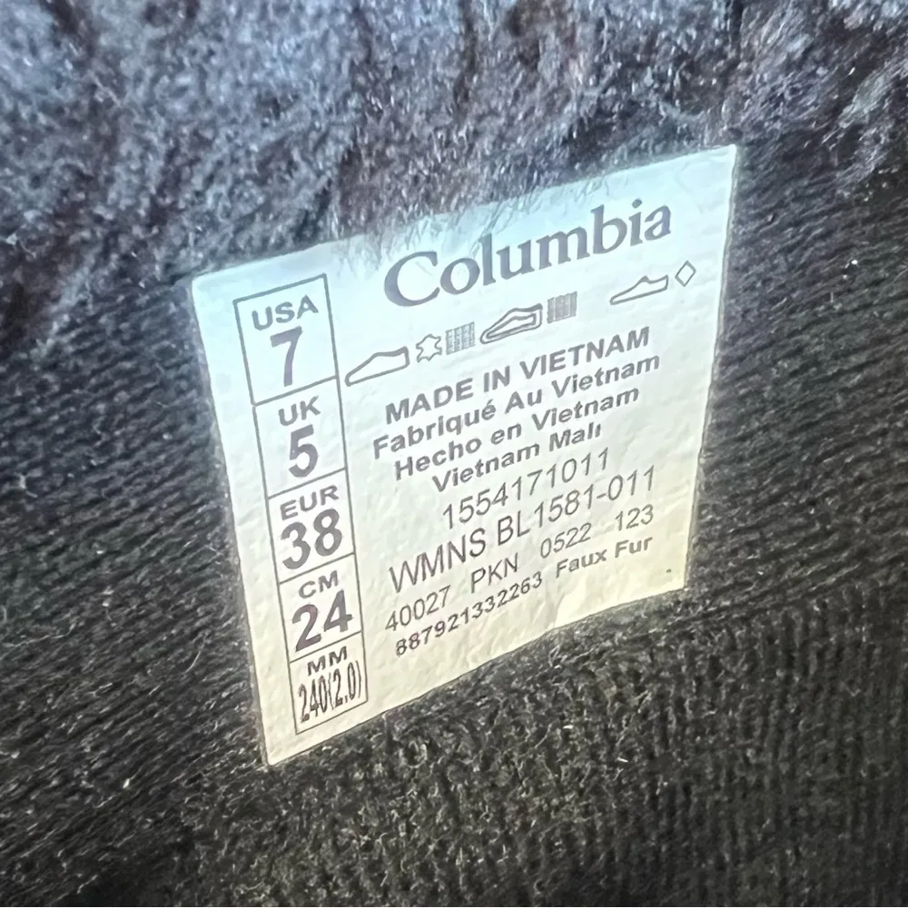 Columbia Ice Maiden II Women's Waterproof Lace Up Boot Size 7 SKU#24319 - Image 8