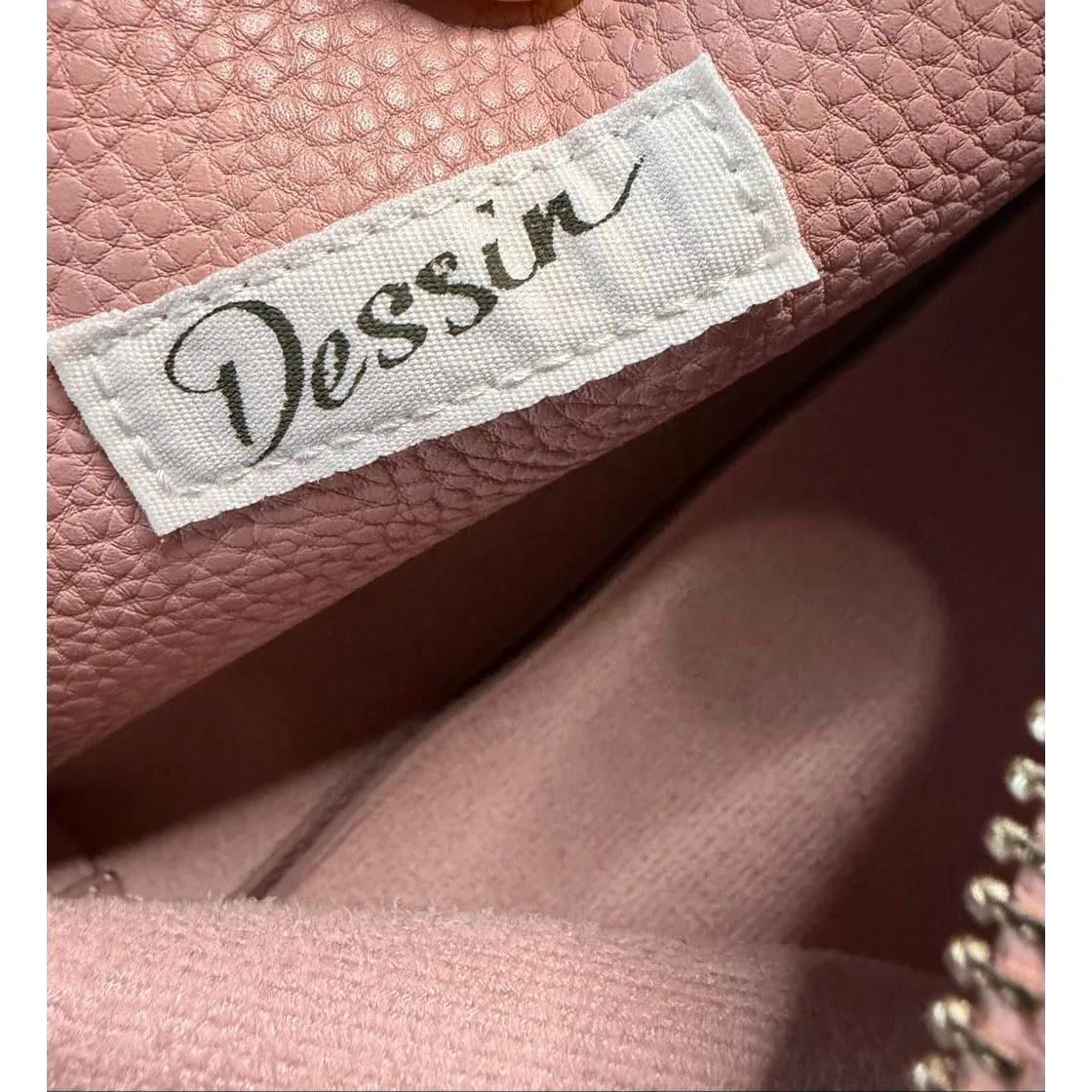 Dessin Pink 3 Way Mini Boston Bag Vegan Leather Crossbody Top Handle - Image 5