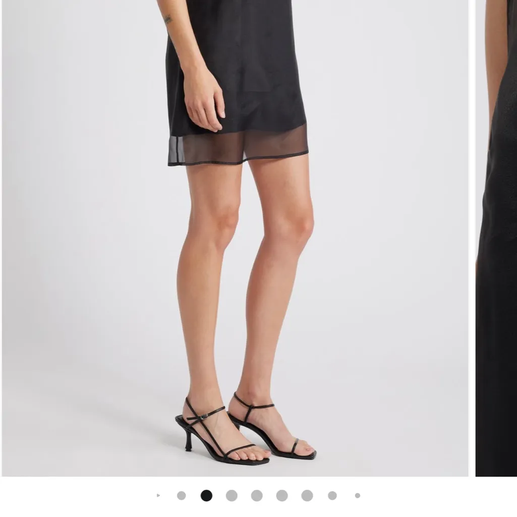 NEW NWT Reformation Vina Sheer Overlay Minidress Black Size 4 Overlay Only! - Image 4