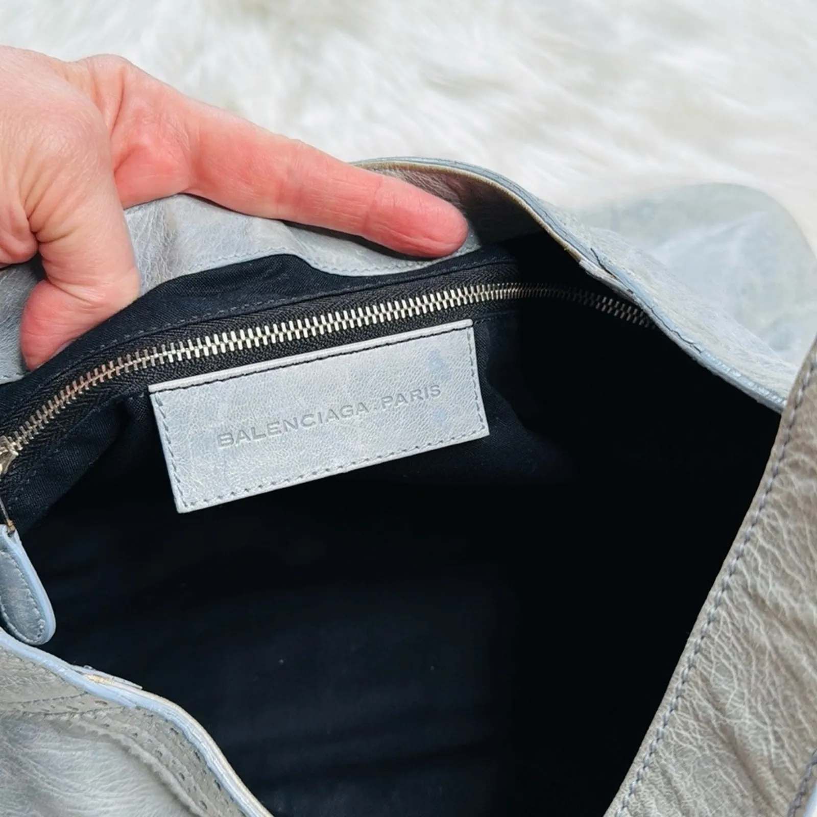 Balenciaga Pale Blue Giant Besace Messenger Bag - Image 12