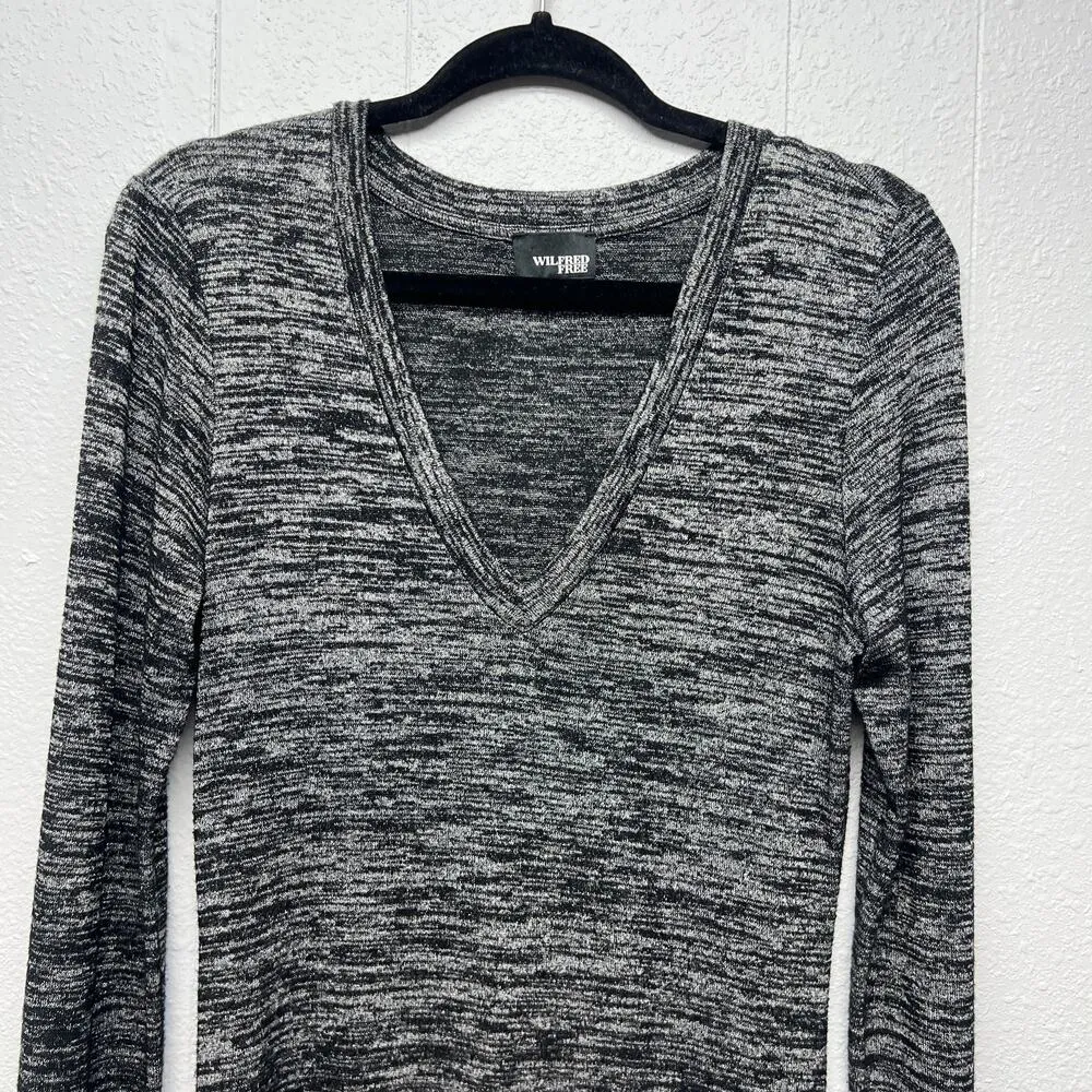 Wilfred Free Space Dye Feminine Old Money Quiet Luxury Womens Midi Dress Medium - Image 3