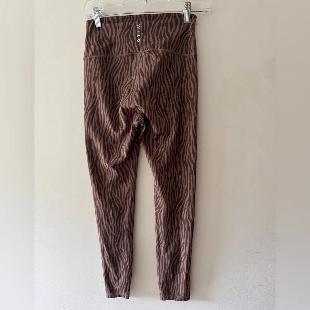 WILO The Label Brown Zebra Print Leggings Size M - Image 3