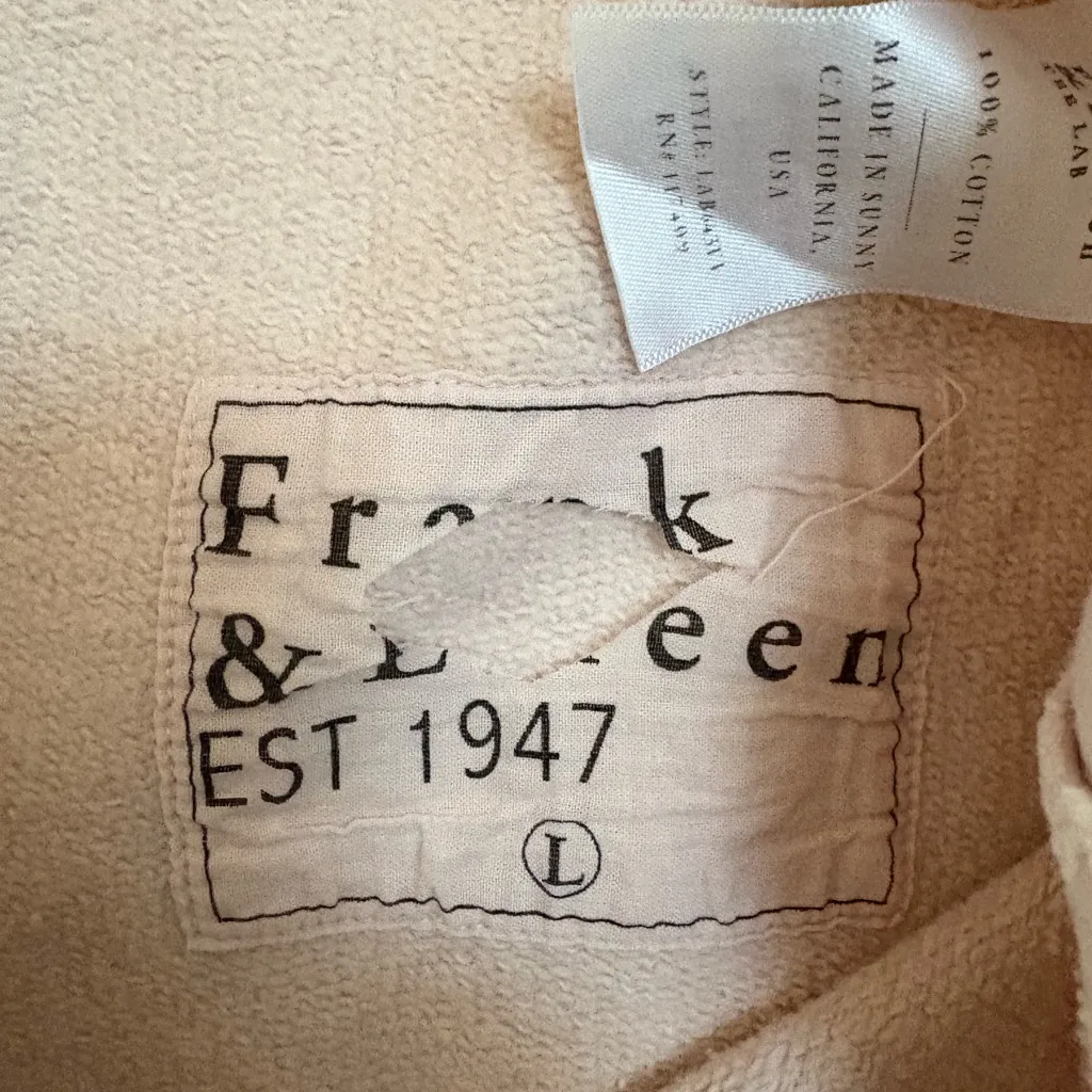 Frank & Eileen Bella Almond Triple Cotton Fleece Size Large EUC - Image 7
