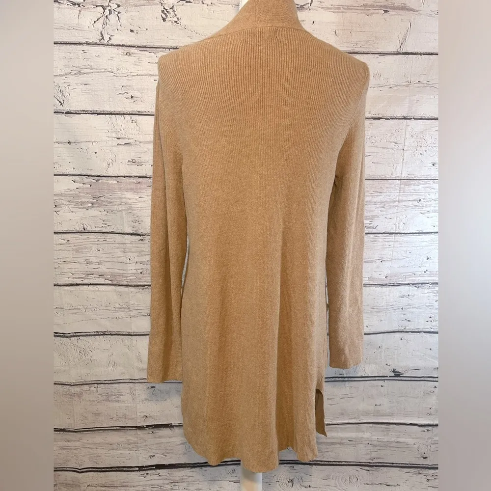 VERVE AMI Open Front Cardigan with Pockets Tan-Medium - Image 2