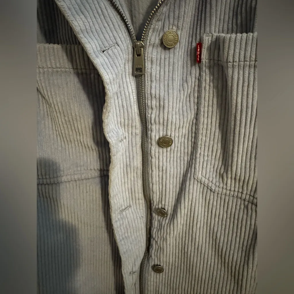 Levi's Women's Cotton Corduroy Shirt Jacket Oversized Shacket Blue Plus 2X - Image 13