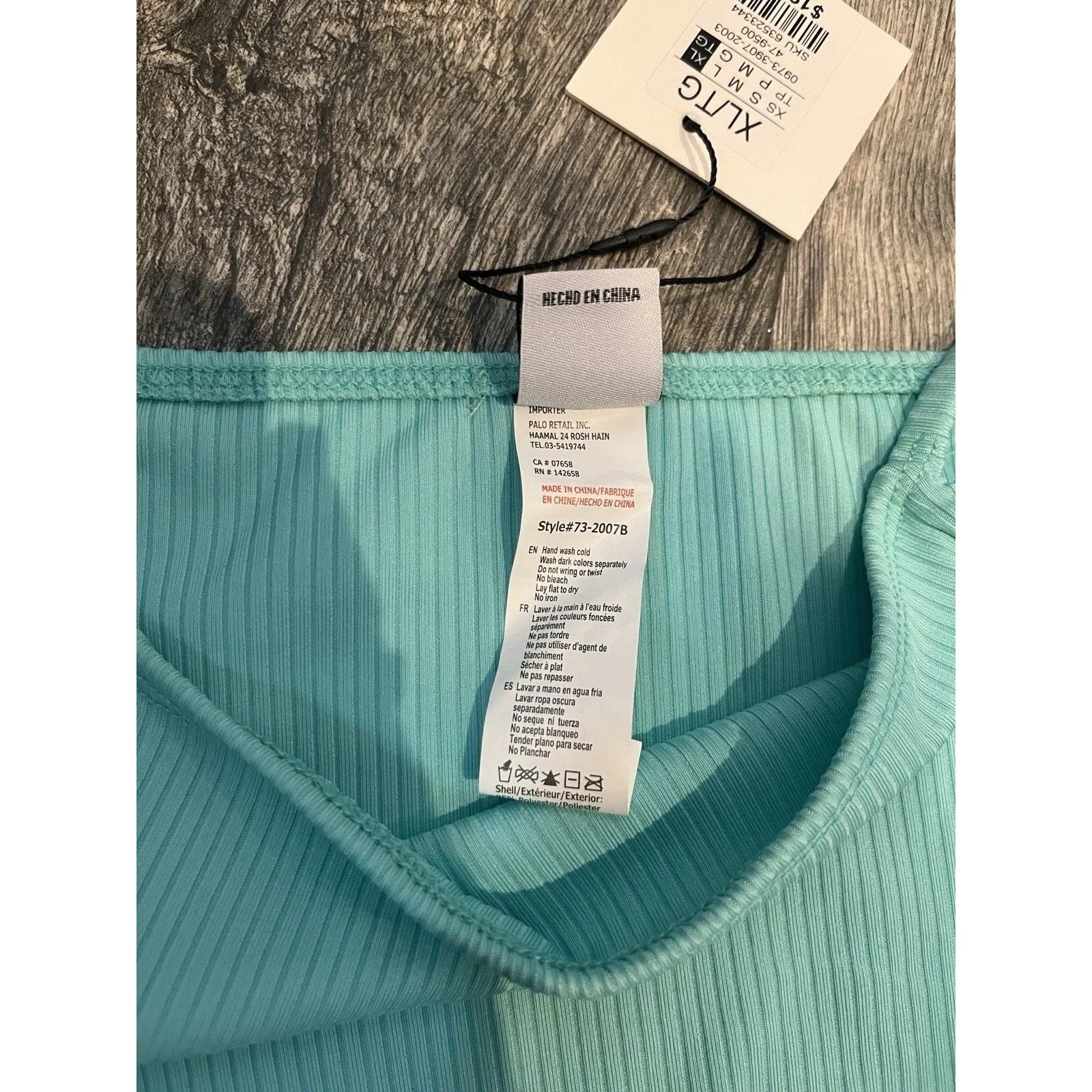 ReVamped NWT Womens Two Piece Bathing Suit Bikini Bottom Size XL Blue ish Green - Image 4