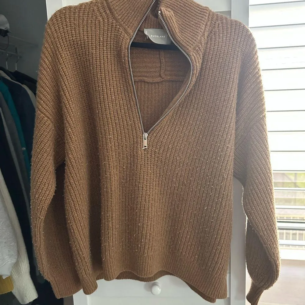 Everlane The Half-Zip Sweater in Luxe Marino - Image 2