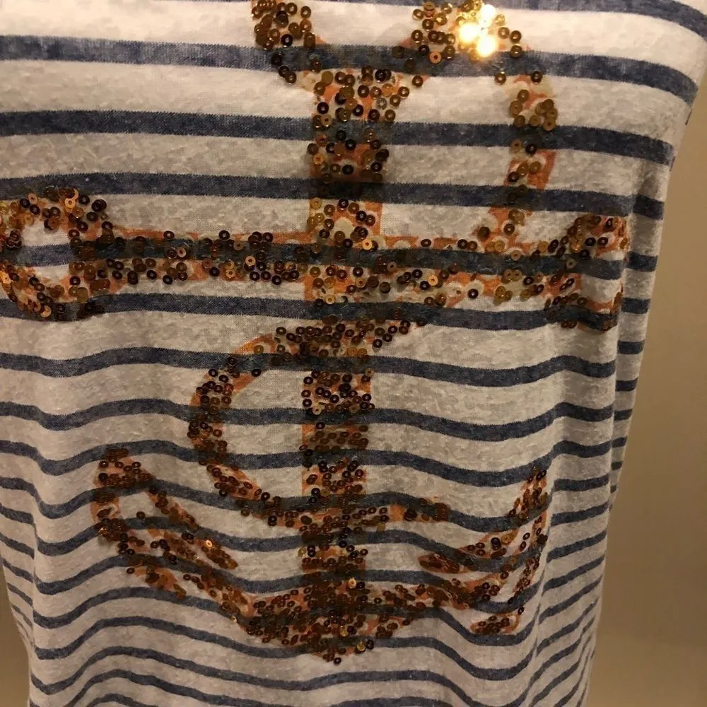 Pookie & Sebastian Striped Tank-top with Anchor - Image 2