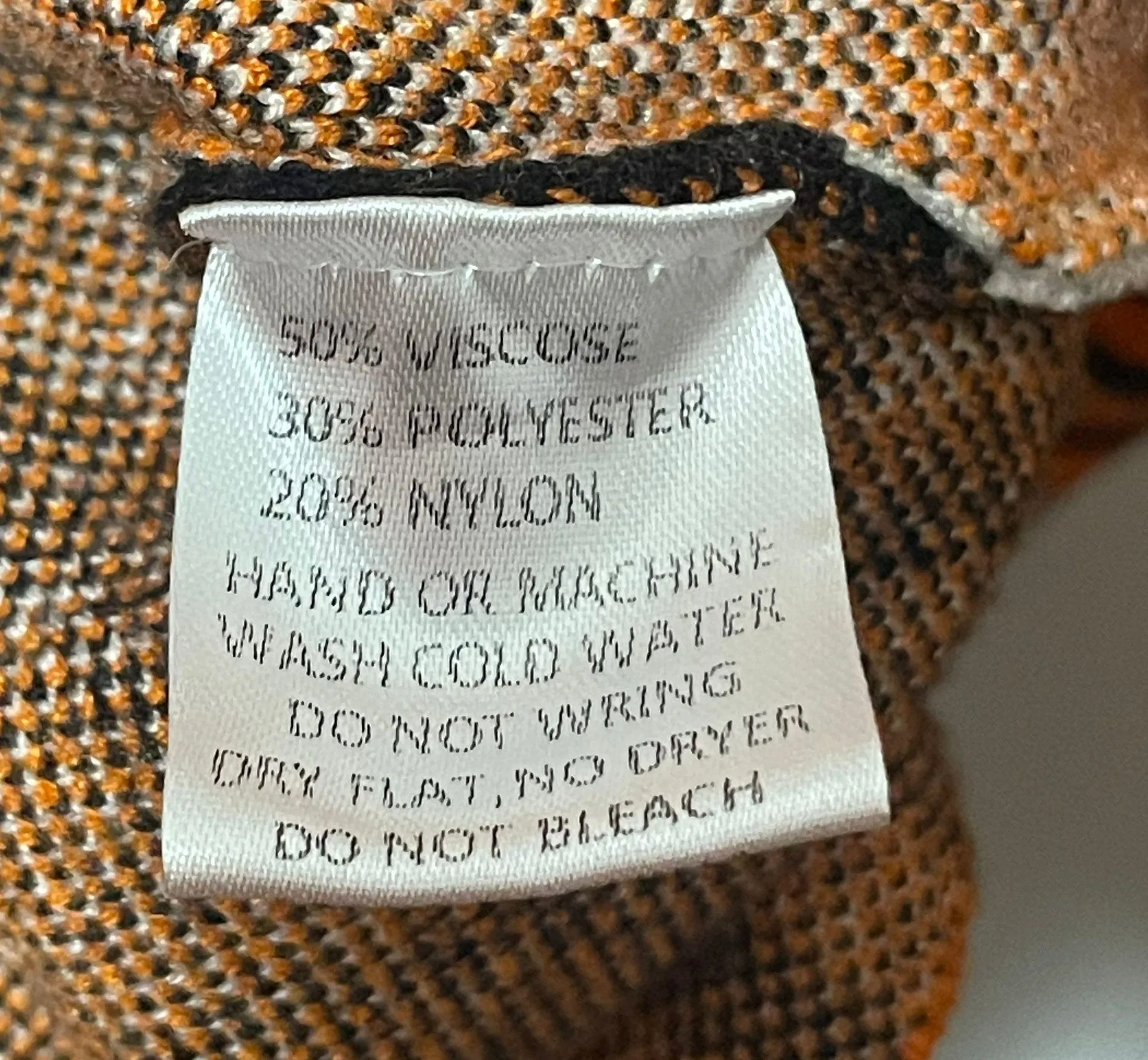 Tiger Print Orange/Black Knit Romper US M - Image 11