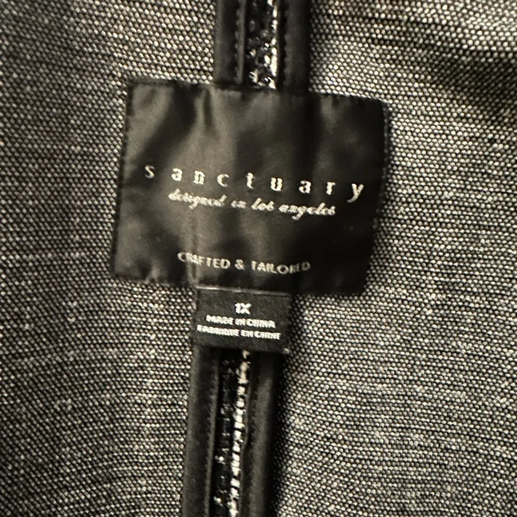 Sanctuary‎ Checked Johnnie Oversized Blazer 1X - Image 4