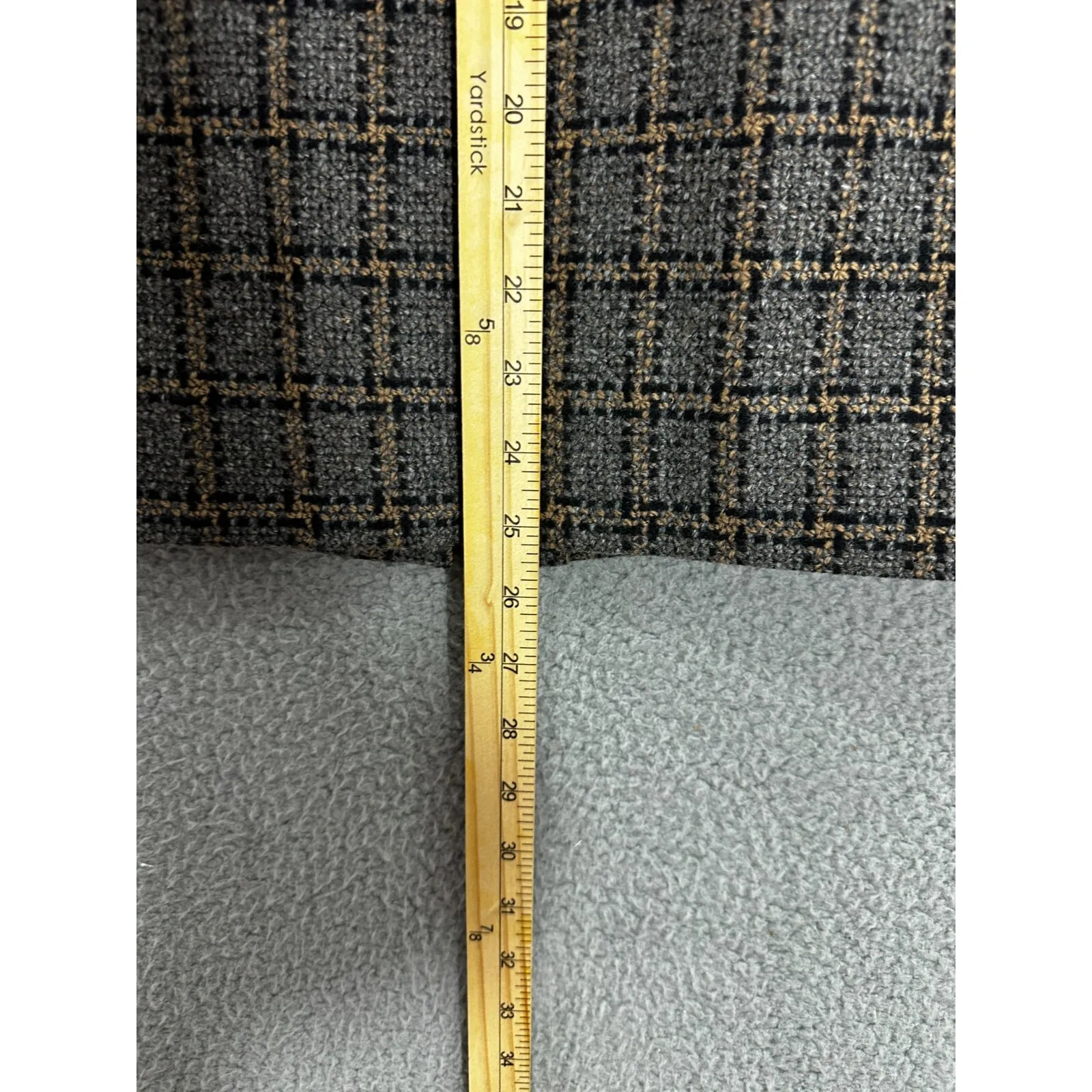 Pendleton Wool Pencil Skirt Petite 10p Grey Plaid Office Chic Preppy Academia - Image 3