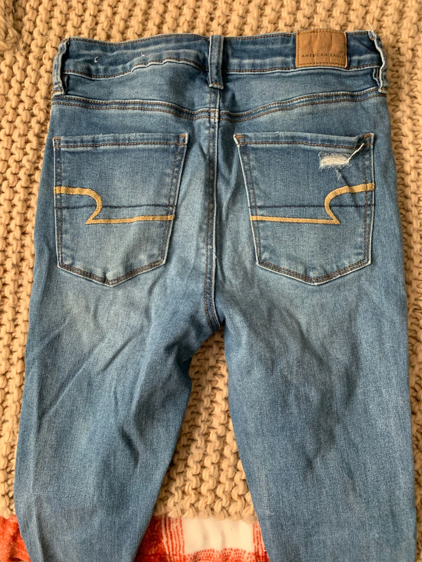 American Eagle distressed high waisted jeans - Image 2