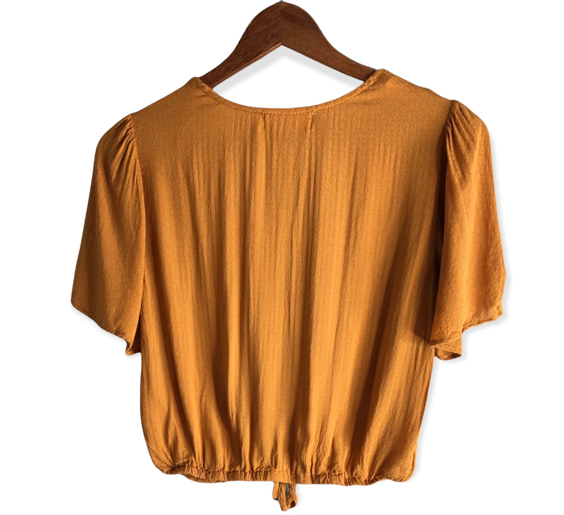 Toulon Honey Center Rugged V-neck Top - Image 4