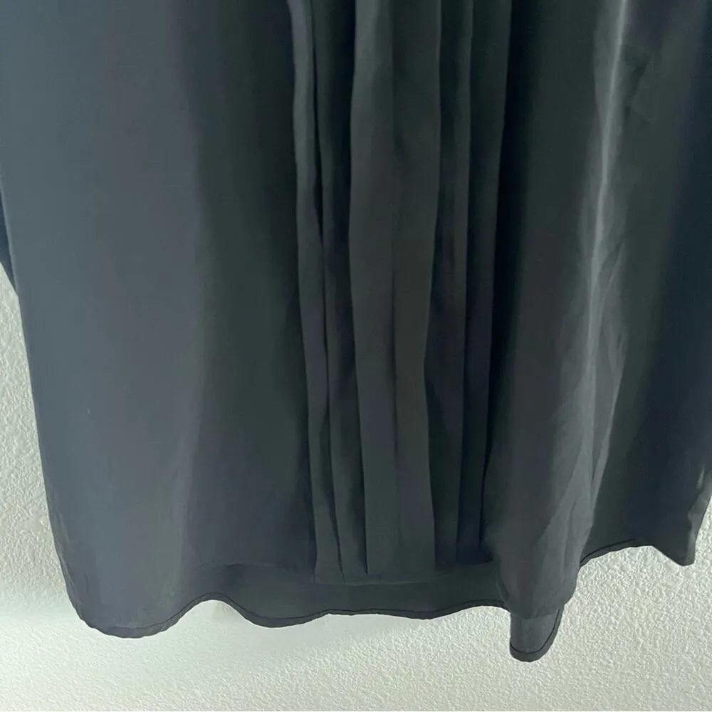 Calvin Klein Black Tank Front Pleads Office Business Casual Large - Image 5