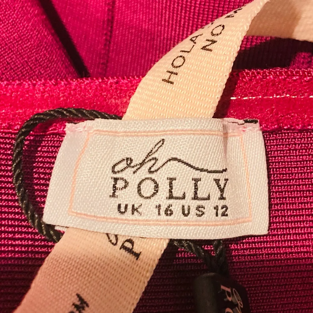 Oh Polly NWT Nika cut out halter bandage bodycon dress in plum. Size 12 - Image 6