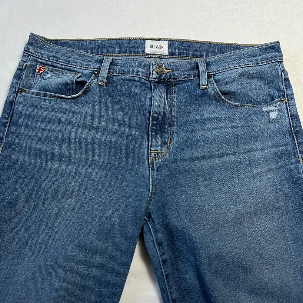 Hudson Jeans Natalie Mid Rise Slim Boyfriend Jeans Size 30 Ankle Length Casual - Image 3