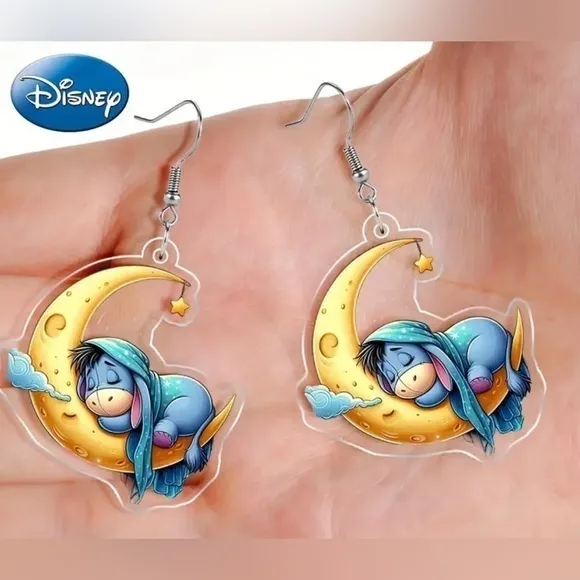 Disney Eeyore Acrylic 2D Earrings NWT 🎉HP🎉 Yellow - Image 2