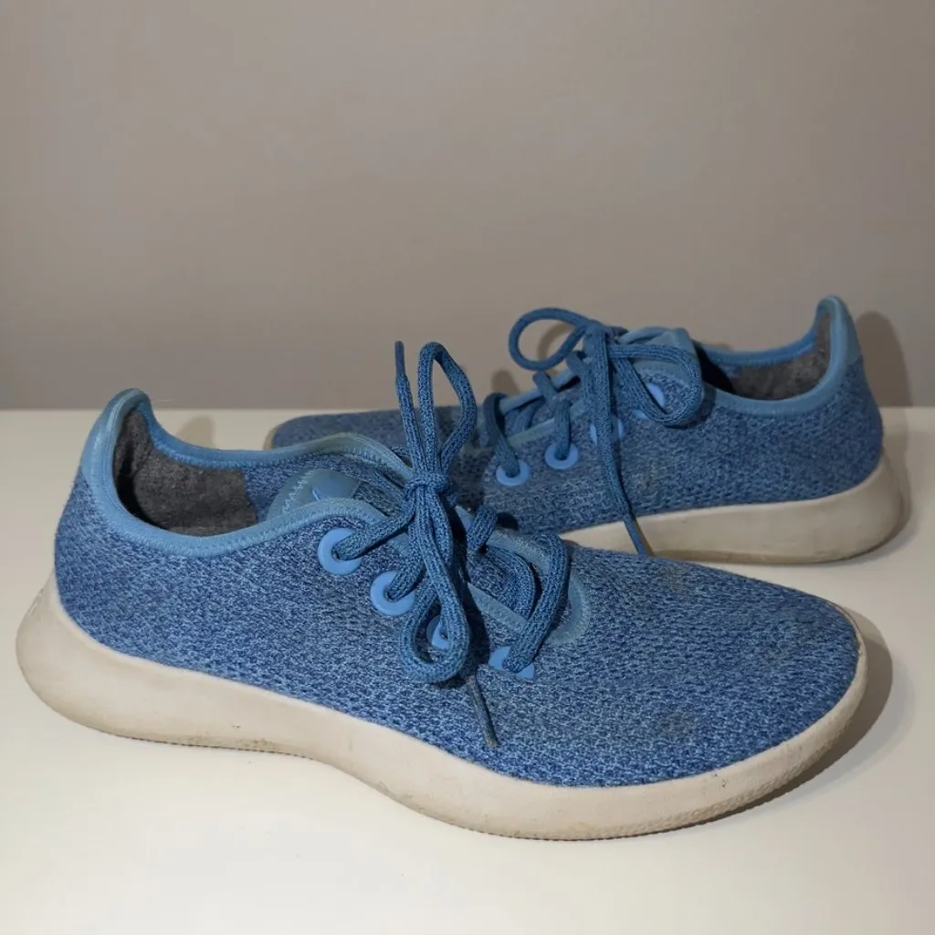 Allbirds Women’s Size 8 Tree Runners Buoyant Blue Lightweight Sneakers - Image 3
