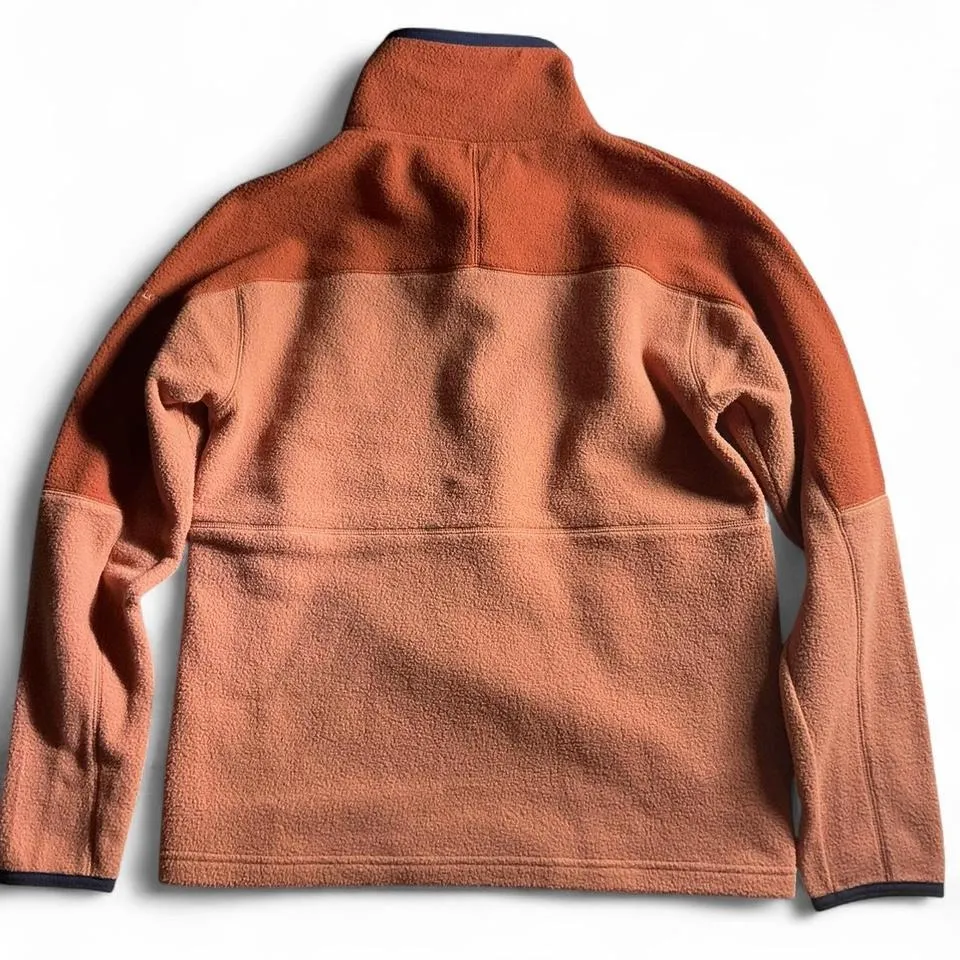 Cotopaxi Quarter Zip Fleece Pullover Orange Navy Size Medium - Image 6