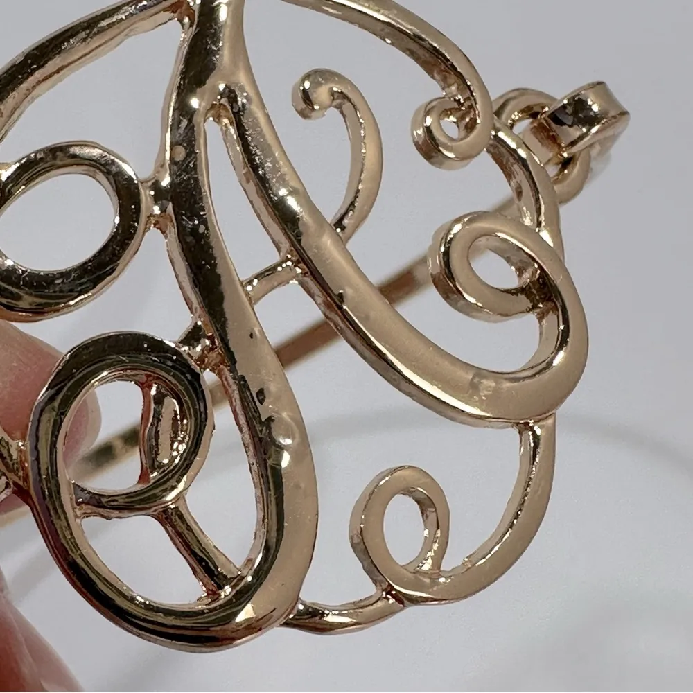 Gold Initial A Monogram Bracelet - Image 6