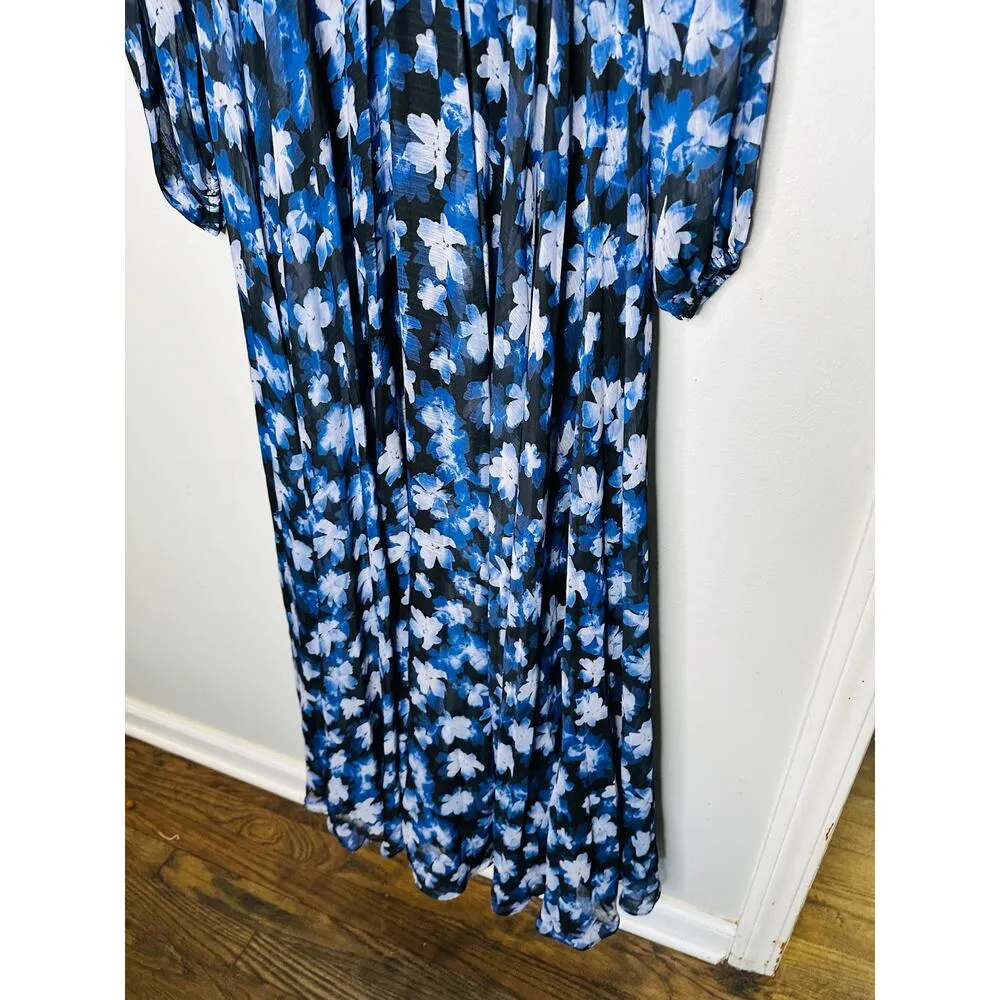 ML MONIQUE LHUILLIER Blue Floral A - Image 6