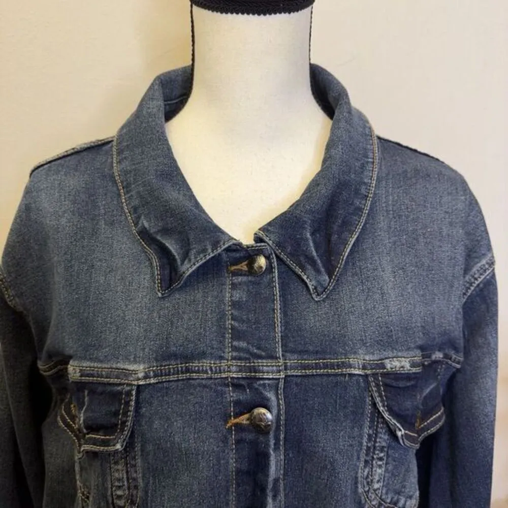 Torrid Blue Jean Denim Jacket Blue Size 3‎ - Image 4