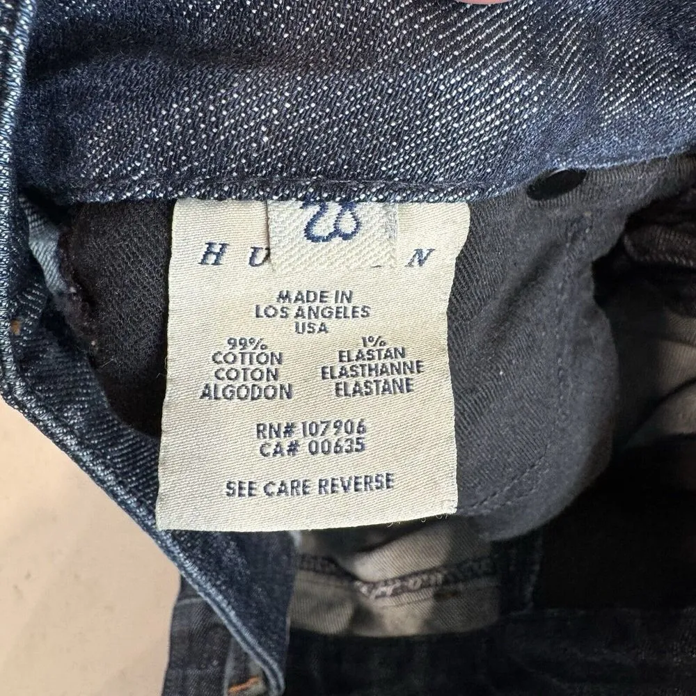 Hudson Jeans Skinny Low Rise Jeans Dark Wash Womens Size 28 W427DKS 5 Pocket - Image 9