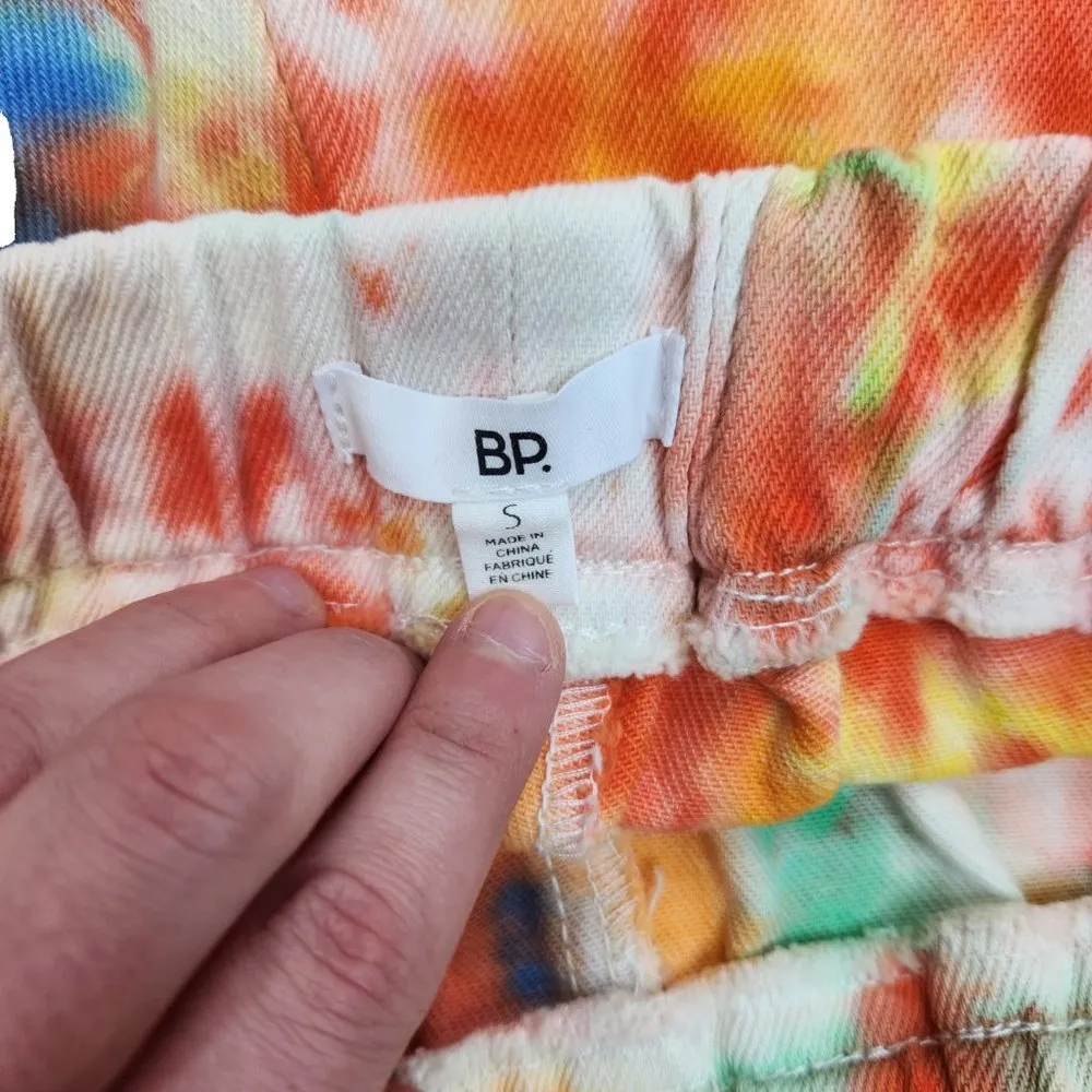 NWT BP. Womens Small Tye-Dye Elastic Waist Shorts Raw Hem Pockets HIgh Waist - Image 76
