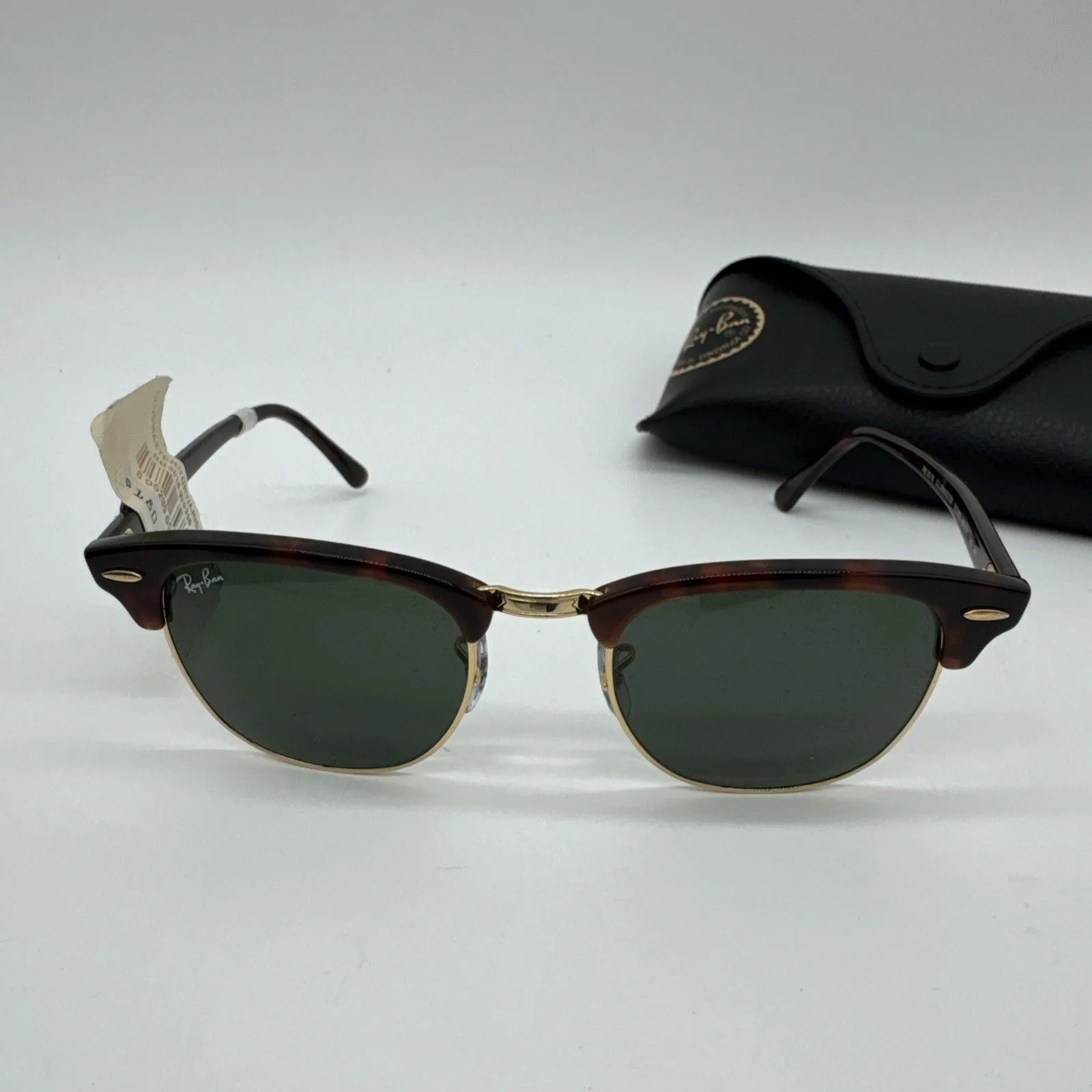 RAY-BAN RB 3016 W0366 HAVANA GOLD CLUBMASTER AUTHENTIC FRAMES SUNGLASSES 49-21 - Image 2