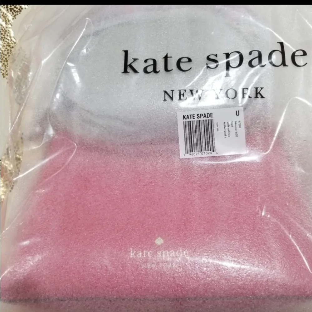 Kate Spade Sadie Small Shoulder Bag, Purse Bikini Pink Saffiano Leather NWT - Image 7