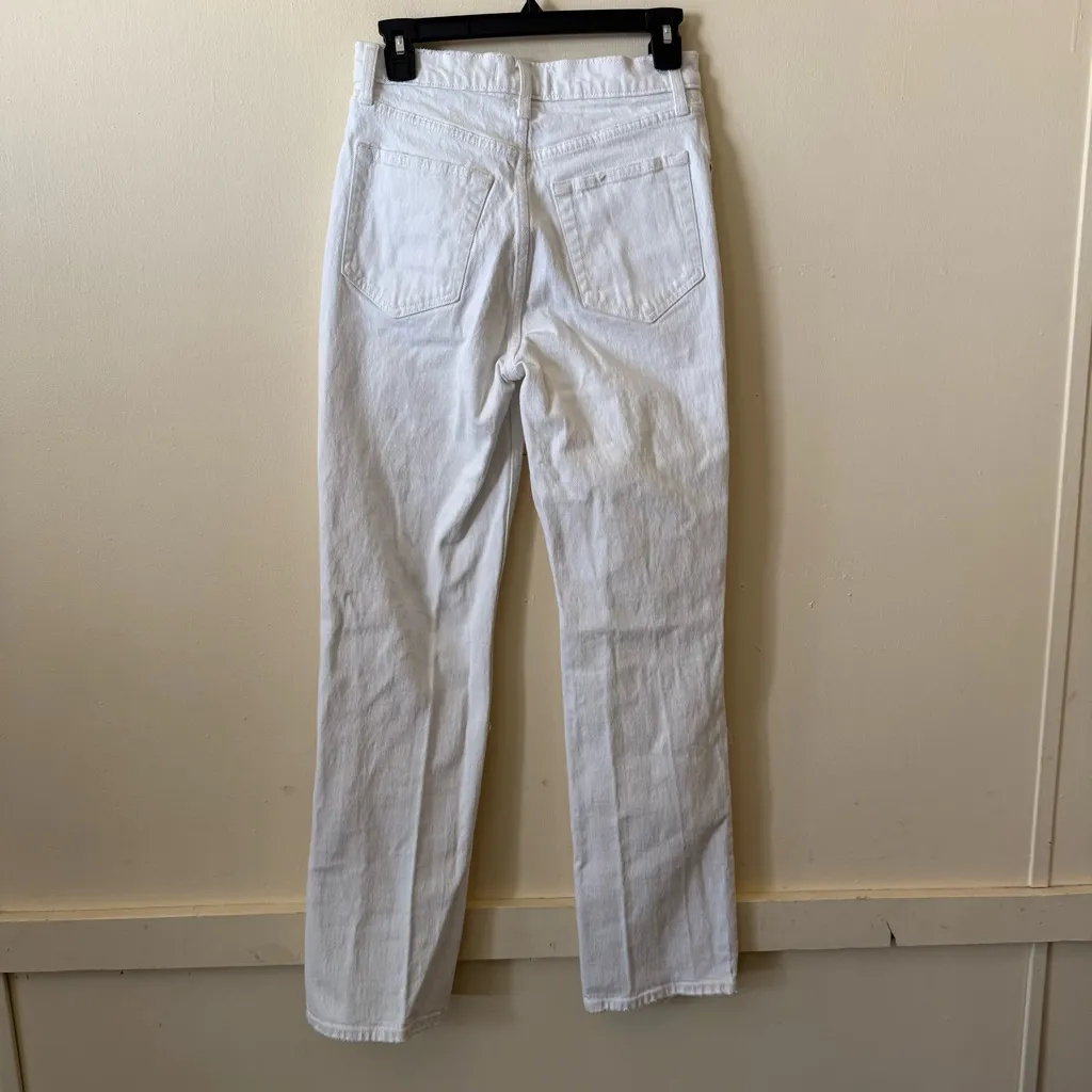 Abercrombie & Fitch The '90s Distressed Straight Ultra High Rise jeans white 4 - Image 3